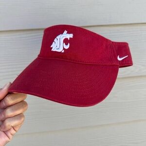 Washington State Cougars University Strapback Visor Hat Cap Adult Womens